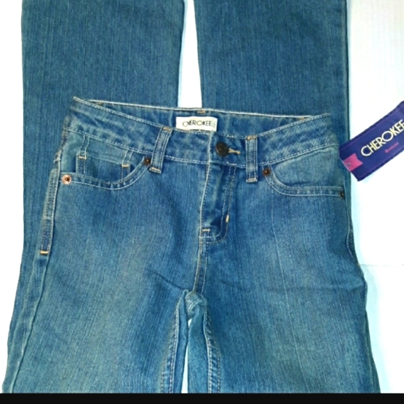 NWT* Girls Cherokee 5 Pocket Bootcut flare Jean's - Picture 2 of 11